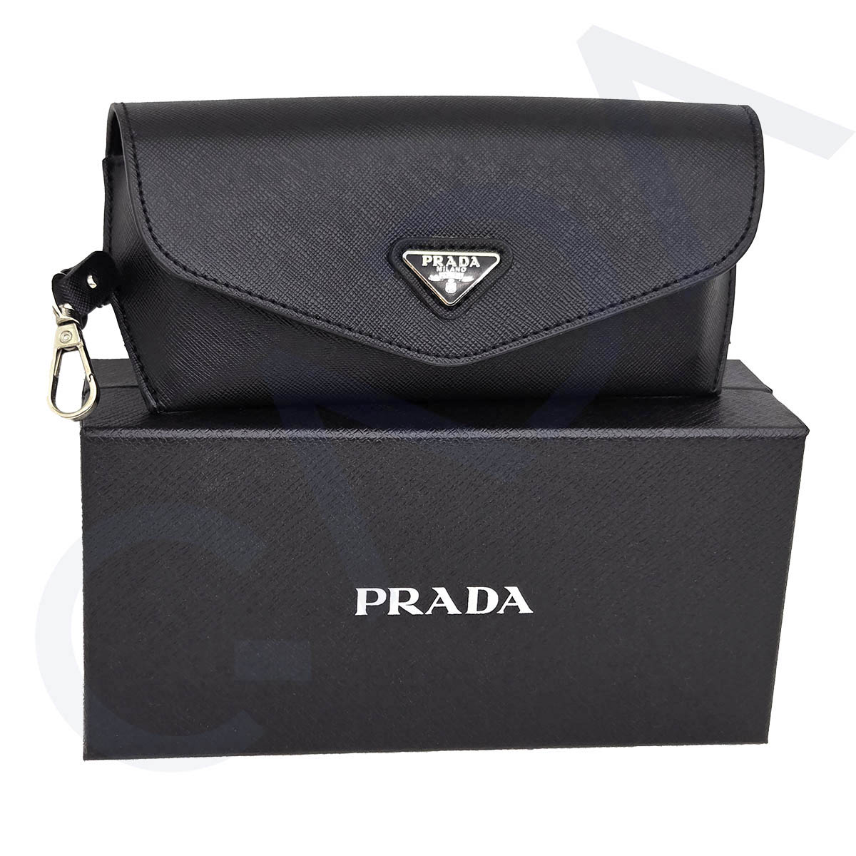 Prada Saffiano Soft Leather Case for Eyeglasses Sunglasses w