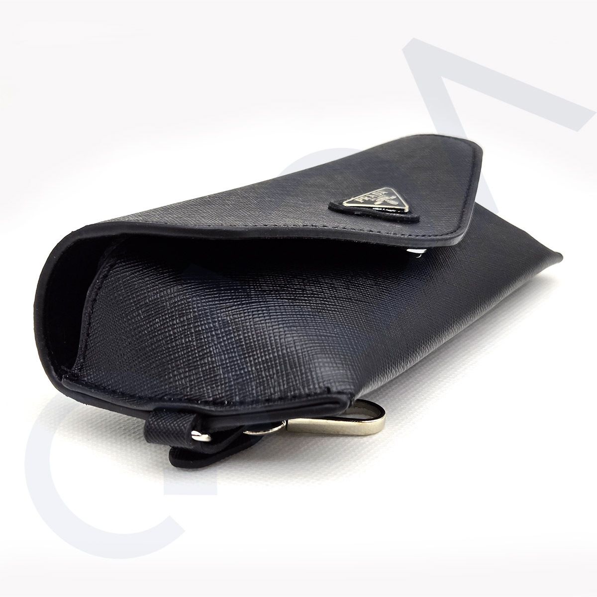 Prada Saffiano Semi-hard Leather Case for Eyeglasses 