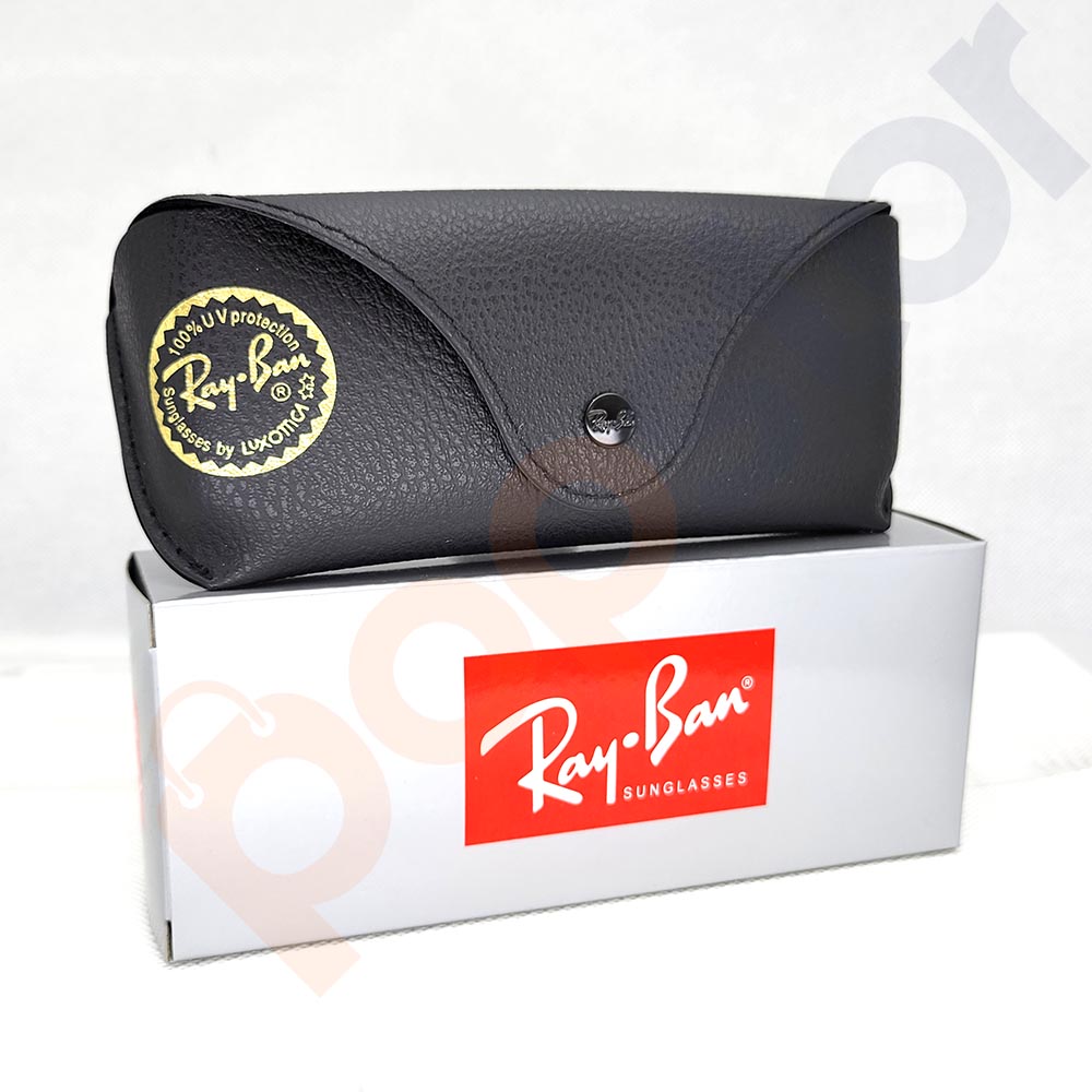Ray ban Leather Pouch Universal Sunglasses Case with Cleaning