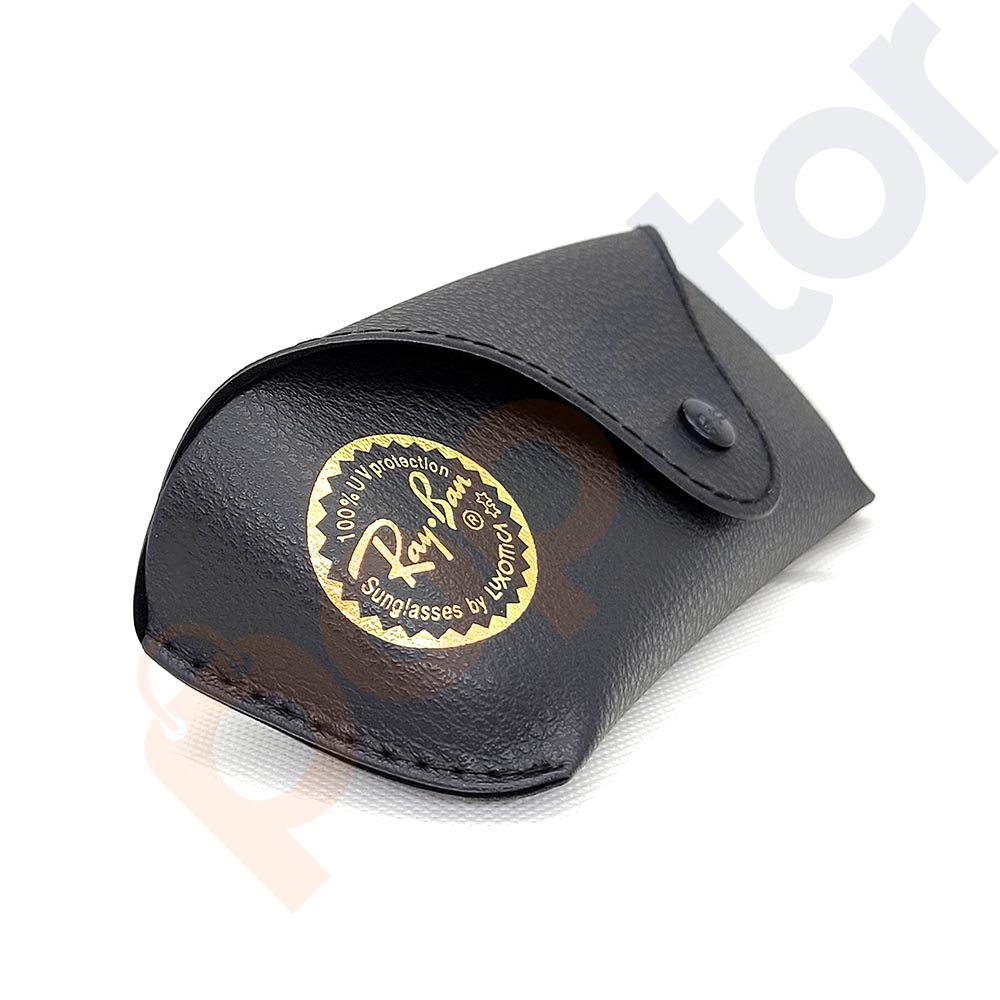 Ray ban Leather Pouch Universal Sunglasses Case with Cleaning