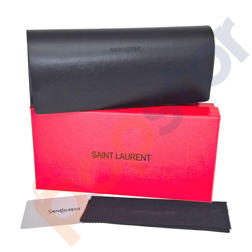 YSL Saint Laurent Semi Hard Leather Case for Eyeglasses Sunglasses