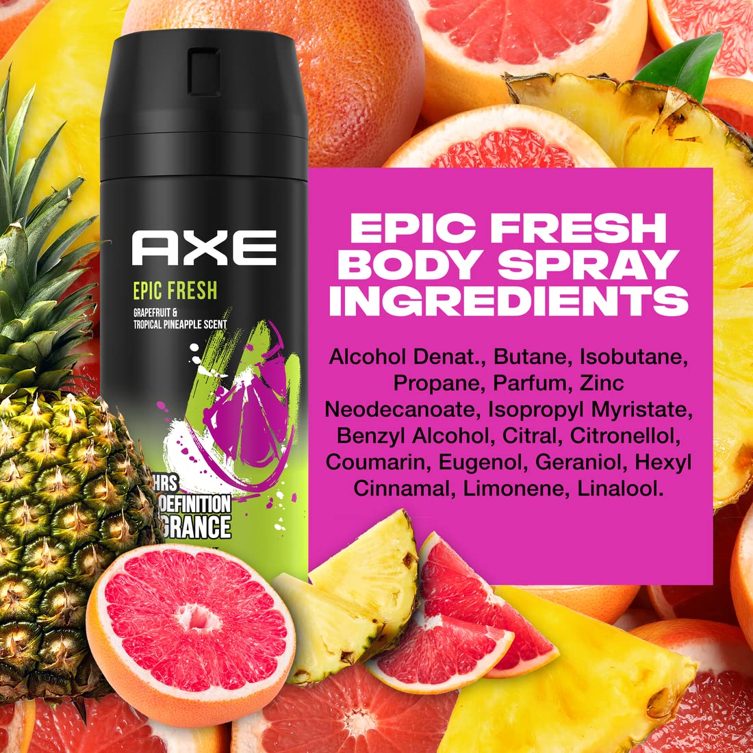 AXE EPIC FRESH 48-Hour Fresh Deodorant Body Spray Fragrance for