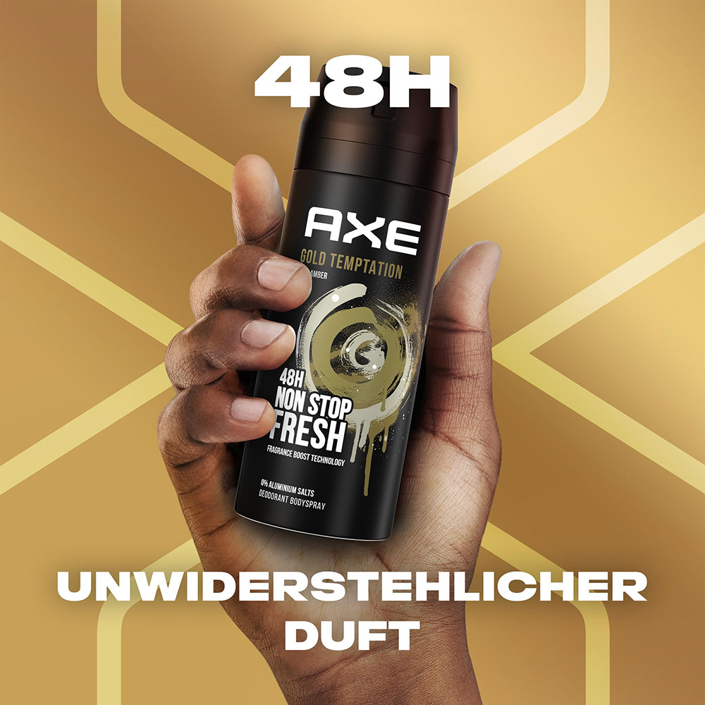 AXE Gold Temptation 48-Hour Fresh Deodorant Body Spray Fragrance